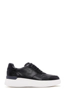 Men's Black Leather Thick Soled Sneaker | Derimod