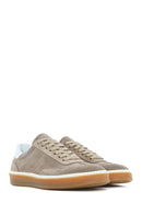 Men's Beige Lace-Up Suede Leather Sneaker | Derimod