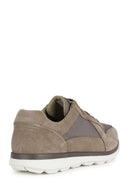 Geox Men's Mink Spherica Ec12 Lace-up Suede Leather Casual Sneaker | Derimod