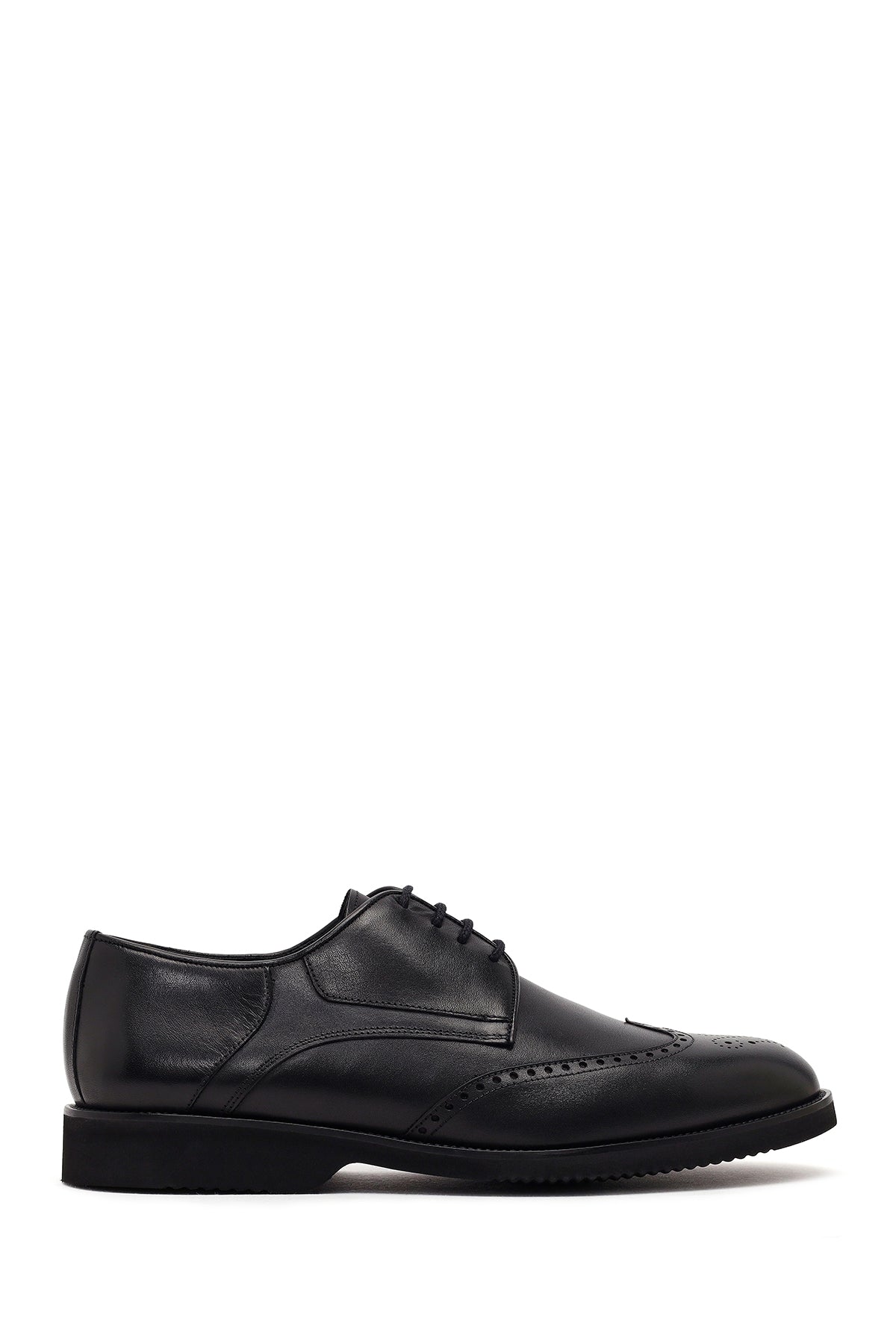 Men's Black Lace-up Leather Casual Shoes 26SFD670518 | Derimod