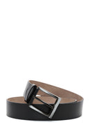 Men's Black Leather Belt | Derimod