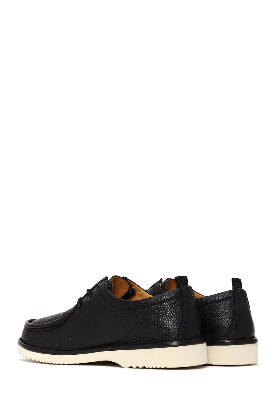 Male Black Lace-up Leather Casual Shoes