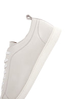 Men's White Leather Sneaker | Derimod