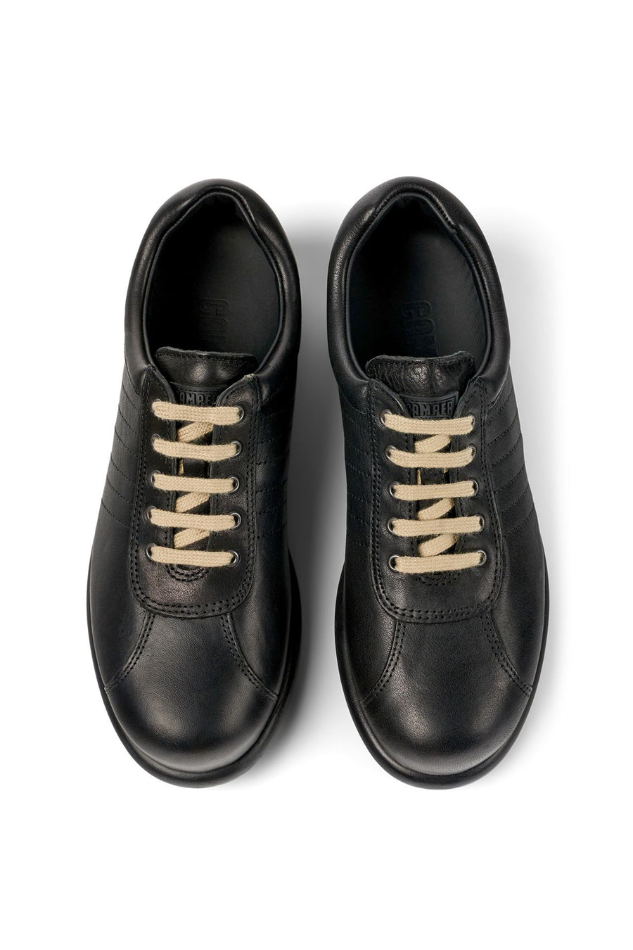 Camper Black Women's Pelotas Ariel Leather Sports Shoes