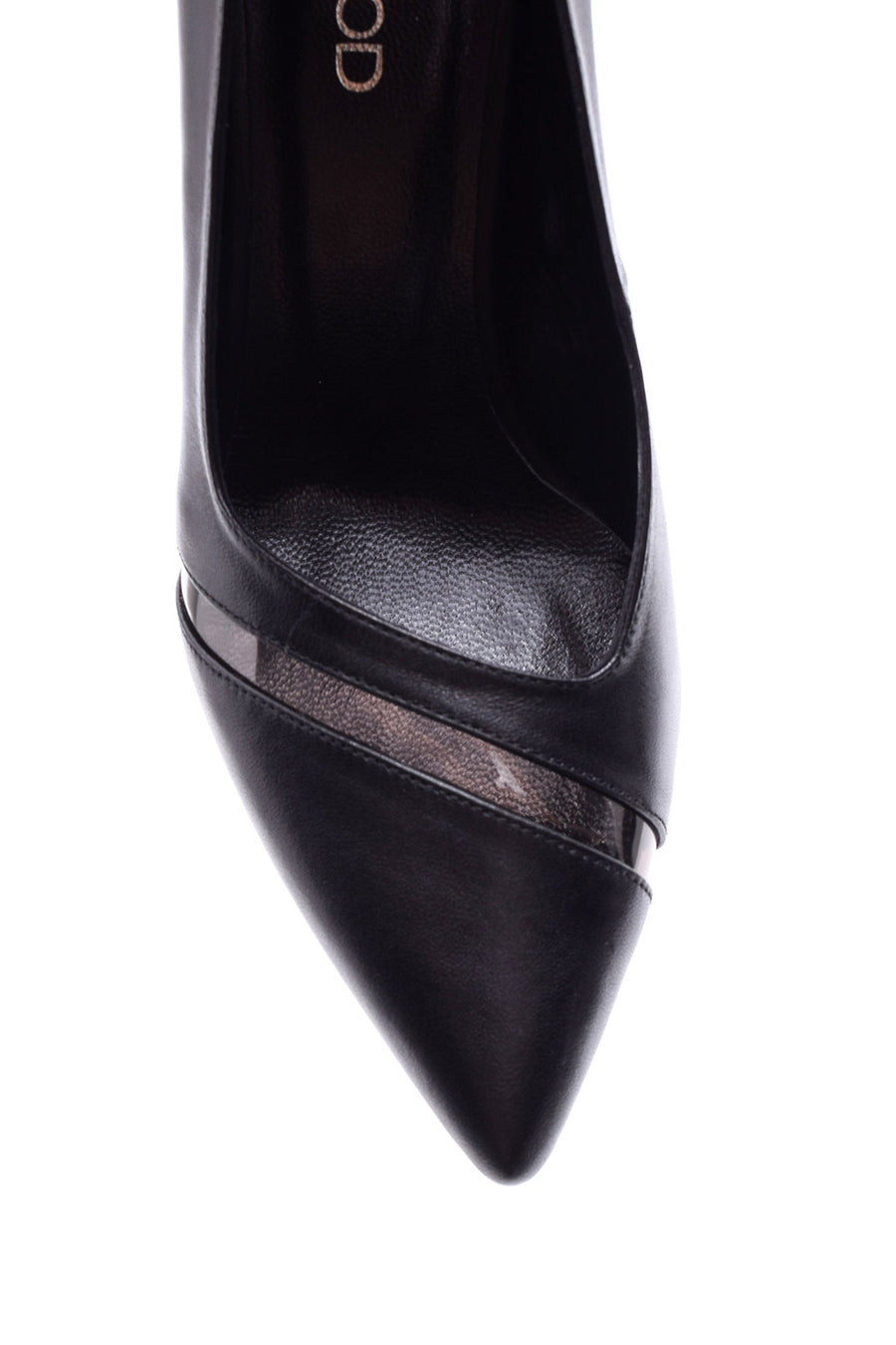 Kadın Şeffaf Detaylı Deri Stiletto