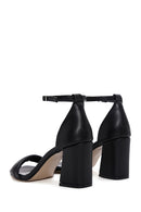 Women's Black Ankle Strap Heeled Sandals | Derimod