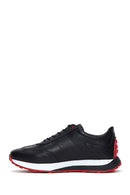 Men's Black Leather Sneaker | Derimod