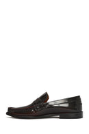Erkek Bordo Deri Klasik Loafer | Derimod