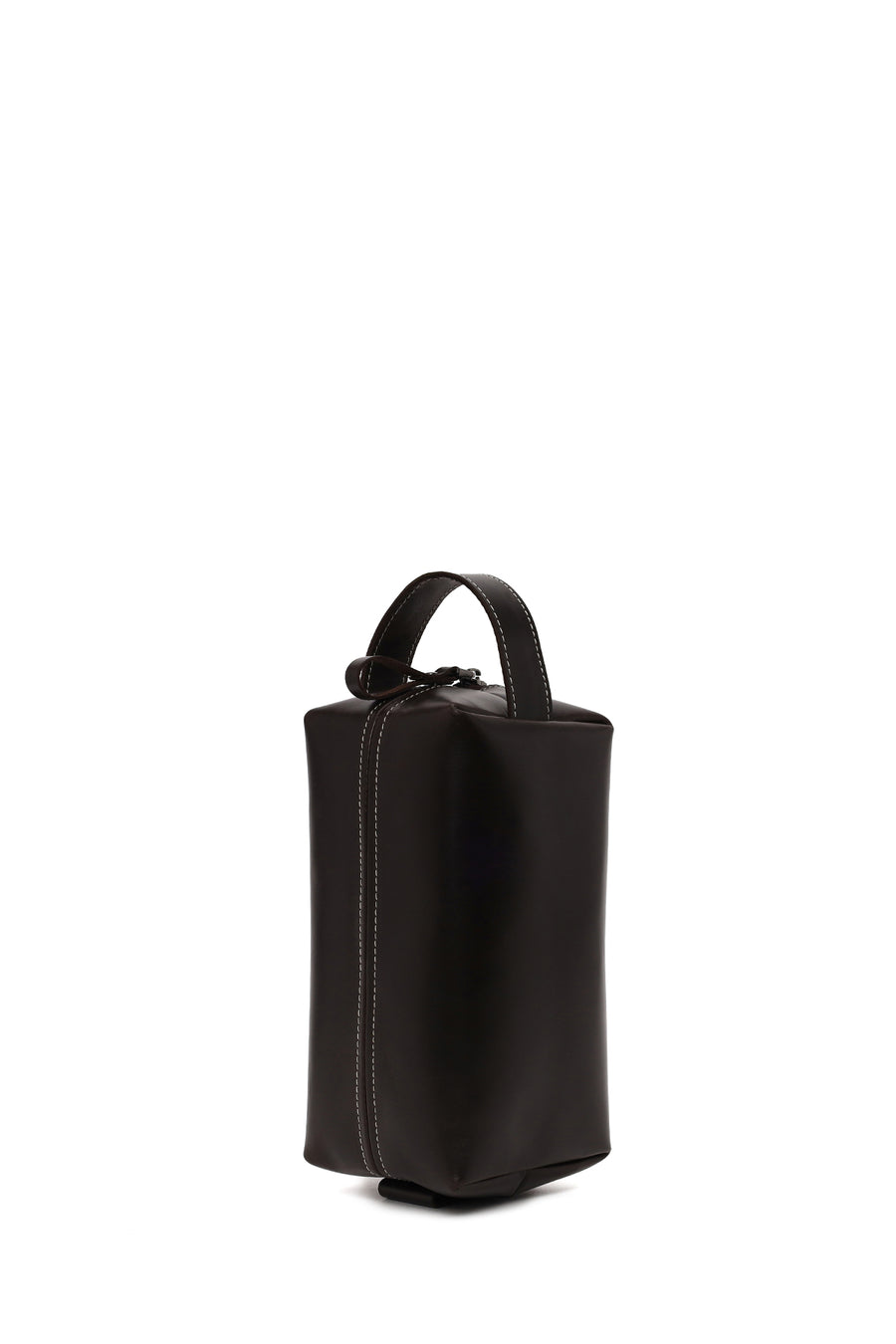 Male Dark Brown Leather Handbag