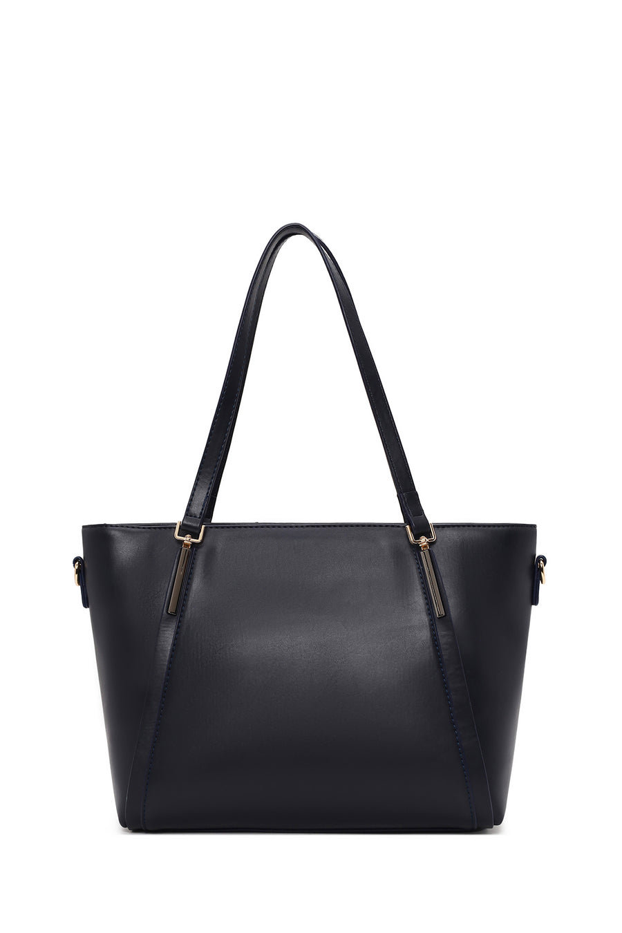 Woman Navy Long-Strap Classic Shoulder Bag