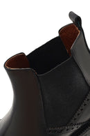 Men's Black Leather Chelsea Boot | Derimod