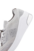 Women's Gray Stone Thick Soled Sneaker | Derimod