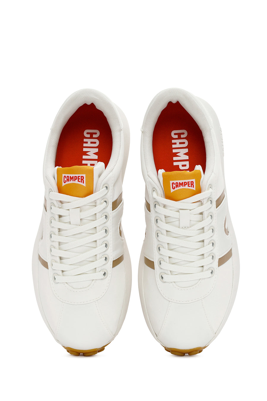 Camper Men's White Pelotas Athens Lace-Up Fabric Sneakers