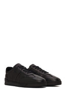 Male Black Lace-up Leather Sneaker | Derimod