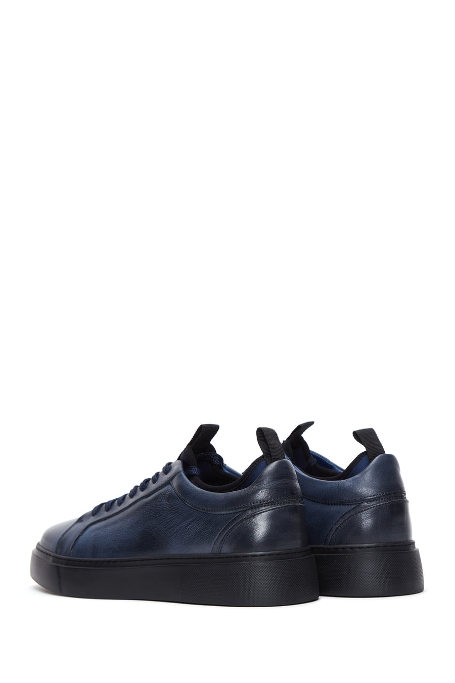 Men's Navy Blue Leather Sneaker