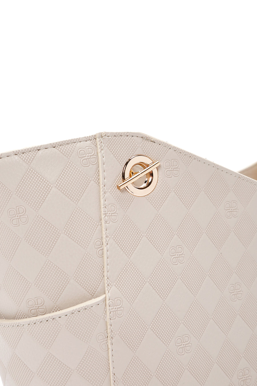 Women's Cream Printed Shoulder Bag