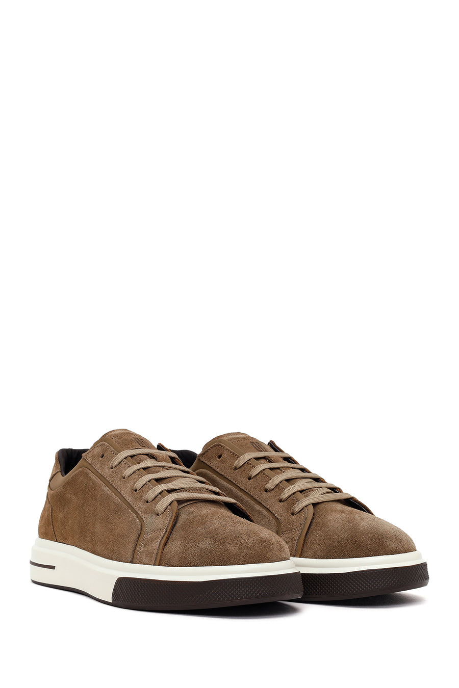 Male Mink Lace-up Thick-Soled Suede Leather Sneaker