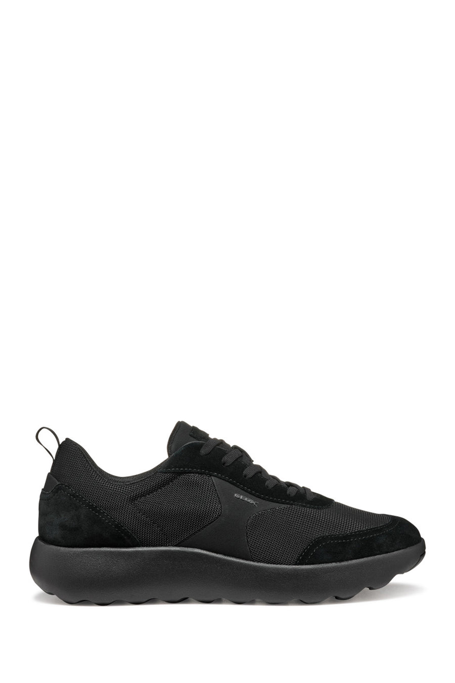 Geox Men's Black U Xtors D -Mesh + Suede Lace-Up Leather Sneakers U55LFD01422C9999 | Derimod