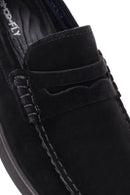 Derimod Fly Men's Black Suede Leather Casual Loafer | Derimod