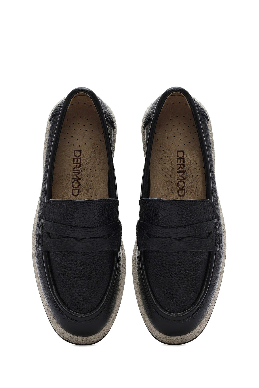 Women's Black Leather Loafer