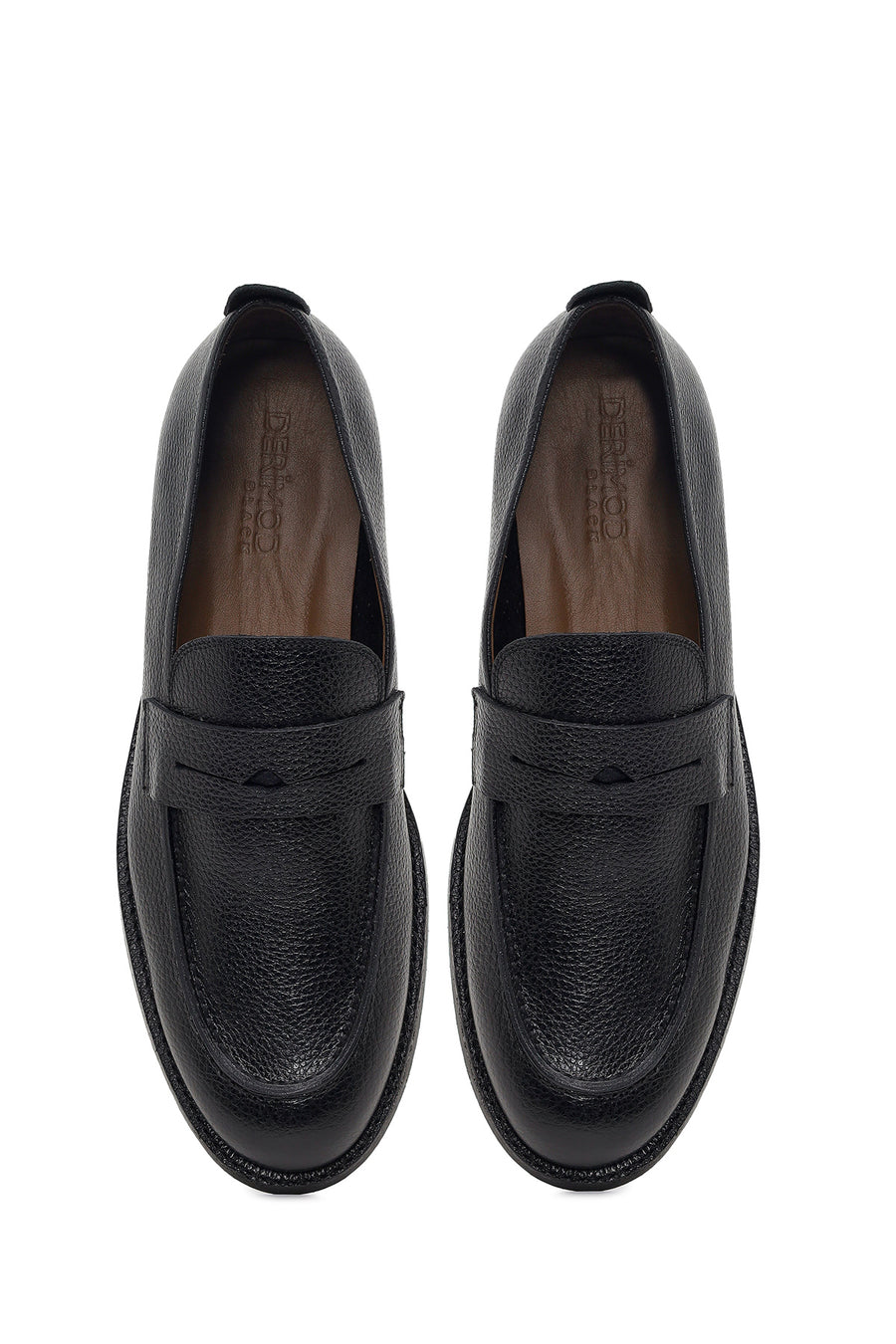 Derimod Black Erkek Siyah Deri Klasik Loafer