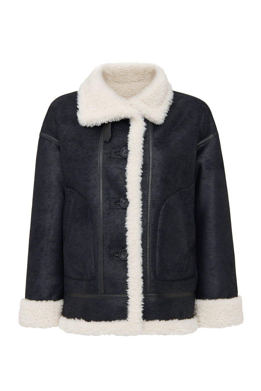 Oslo Women's Beige Reversible Teddy Coat 25WGP5320FF | Derimod