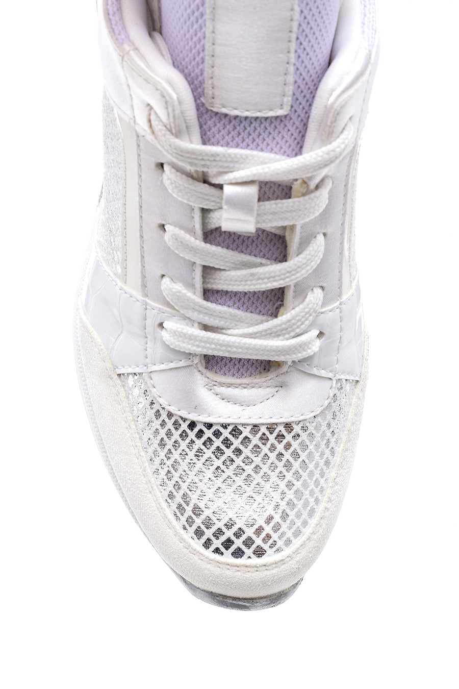 Kadın Yılan Derisi Detaylı Sneaker