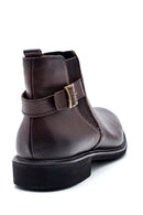 Men's Leather Buckle Boots | Derimod