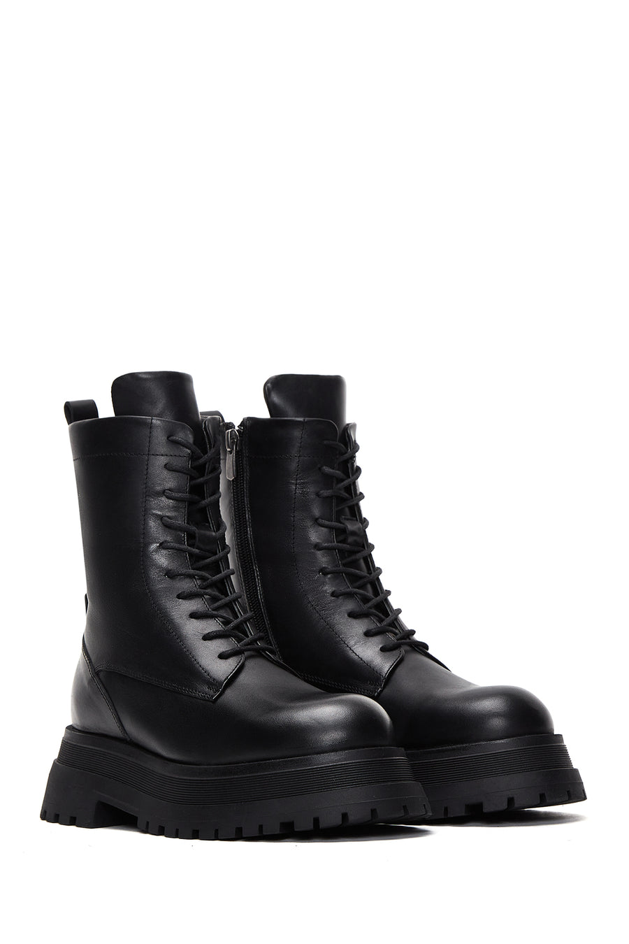 Women's Black Leather Boots