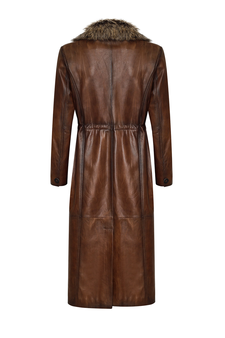 Juliet Women's Brown Fur Leather Coat