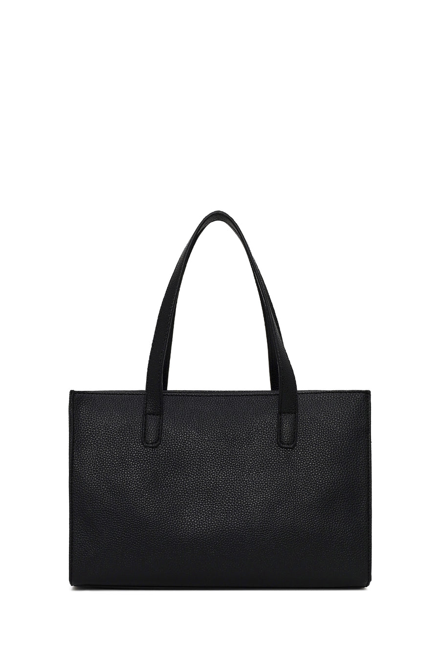 Woman Black Classic Shoulder Bag with Long Strap