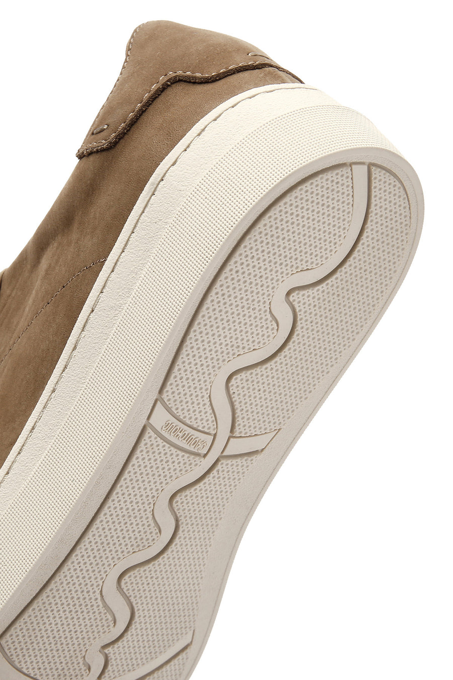 
Men's Beige Lace-Up Nubuck Leather Sneaker
