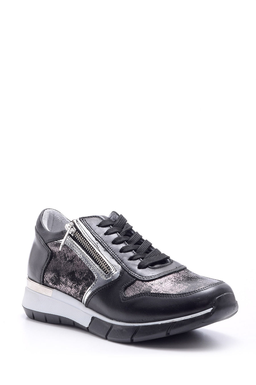 Kadın Fermuar Detaylı Sneaker