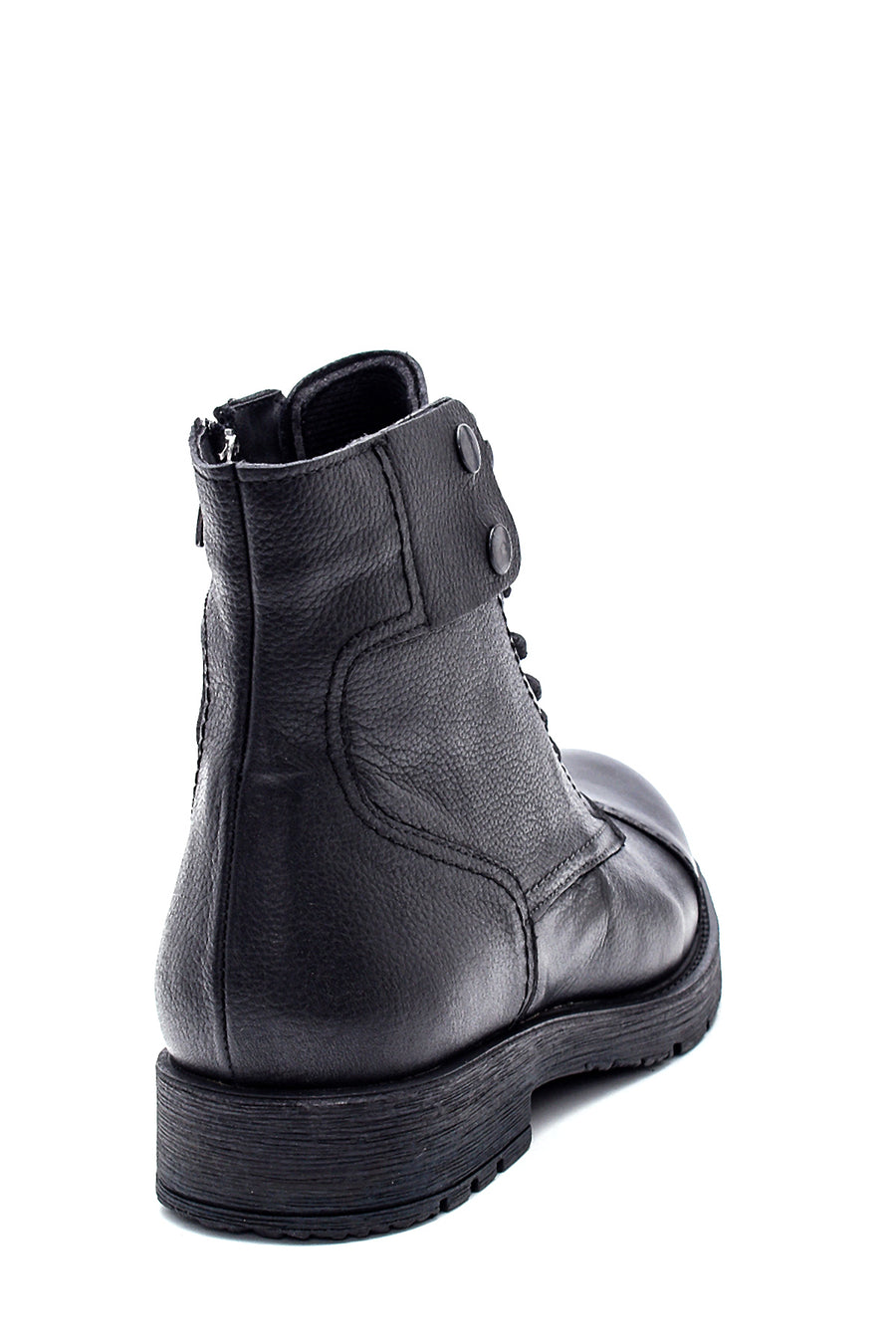 Men's Leather Zippered Boots