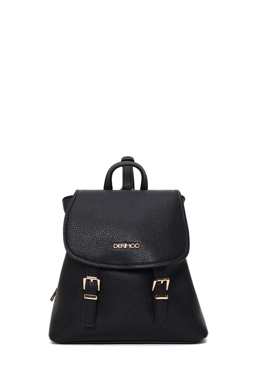 Woman Black Backpack with Accessories