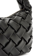 Women's Black Braided Mini Handbag | Derimod