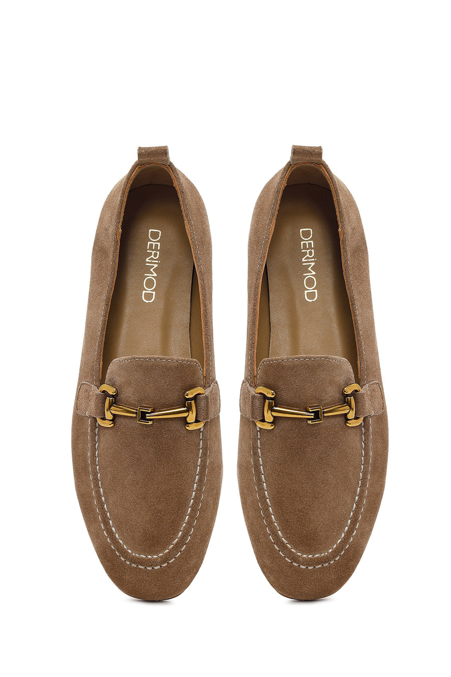 Women's Mink Suede Leather Loafer with Buckle