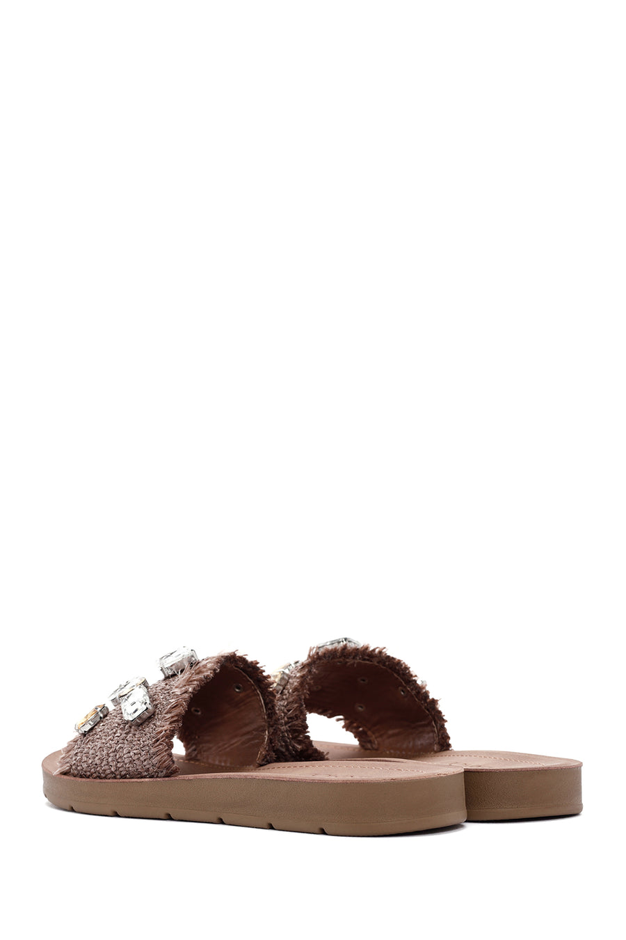 Women's Brown Stone Knitted Slippers
