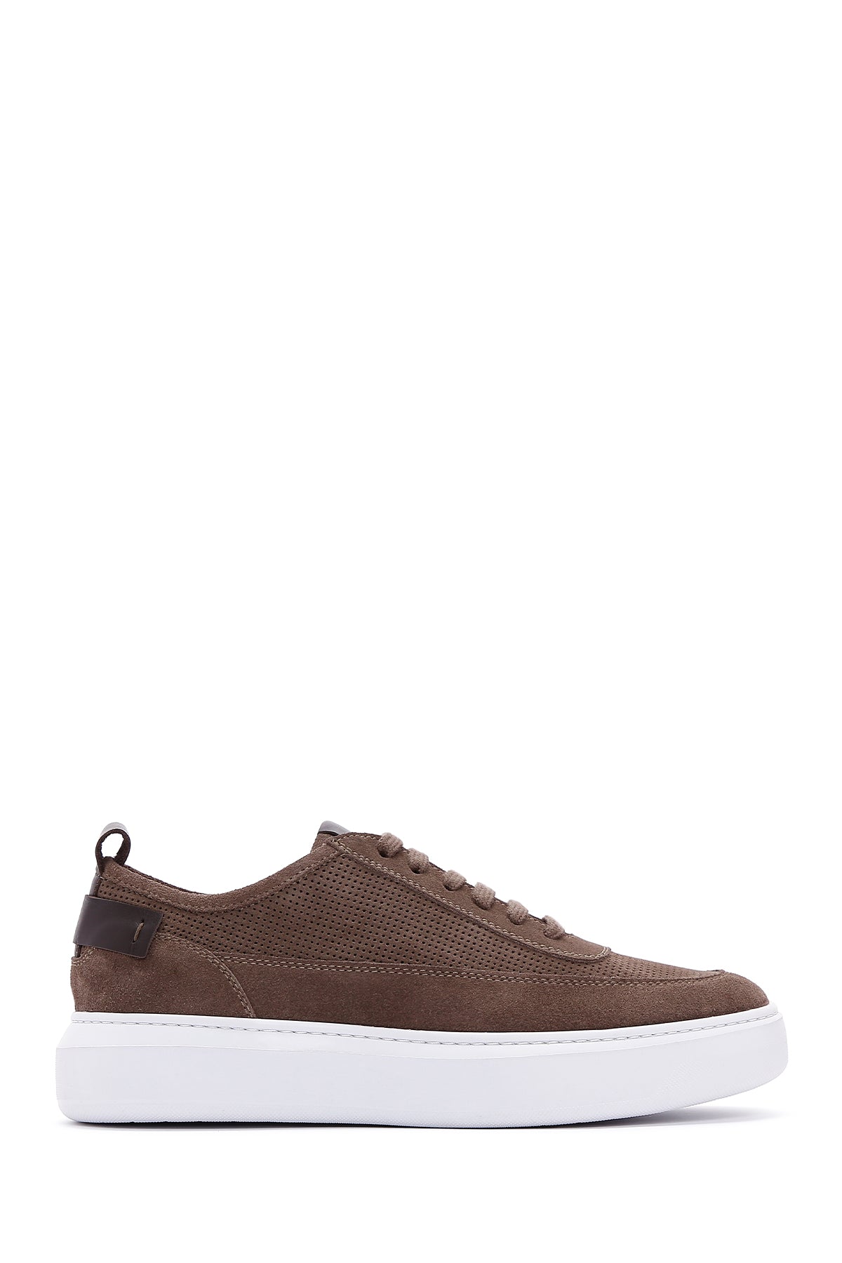 Male Mink Lace-up Suede Leather Sneaker 26SFD740110 | Derimod