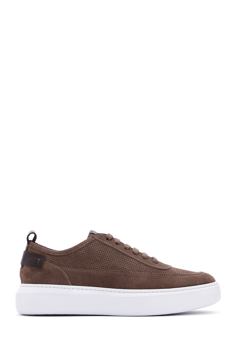 Male Mink Lace-up Suede Leather Sneaker 26SFD740110 | Derimod