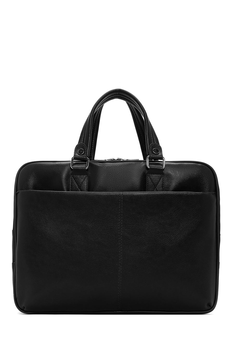 Men's Black Long Strap Briefcase