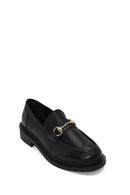 Kadın Siyah Tokalı Maskülen Loafer | Derimod