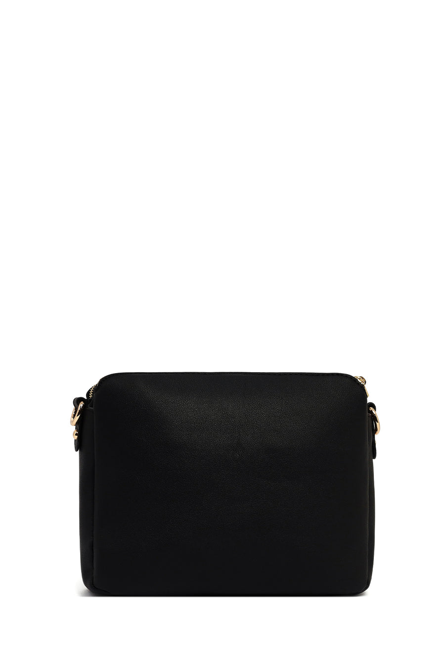 Woman Black Long-Strap Crossbody Bag