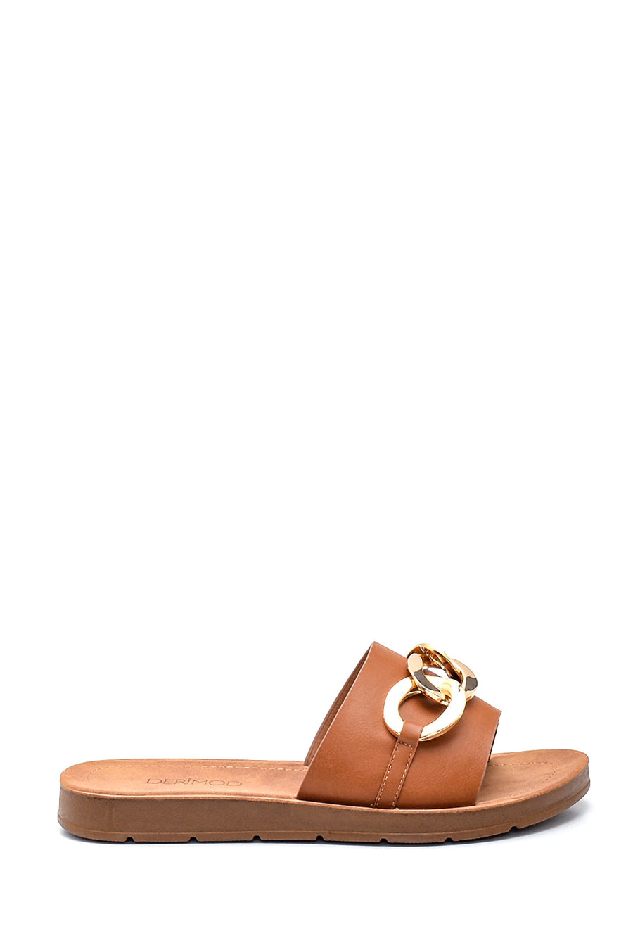 Women's Chain Detailed Slippers 21SFE467718 | Derimod