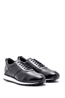 Men's Leather Patterned Sneaker | Derimod