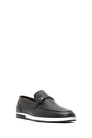 Men's Black Leather Casual Loafer | Derimod