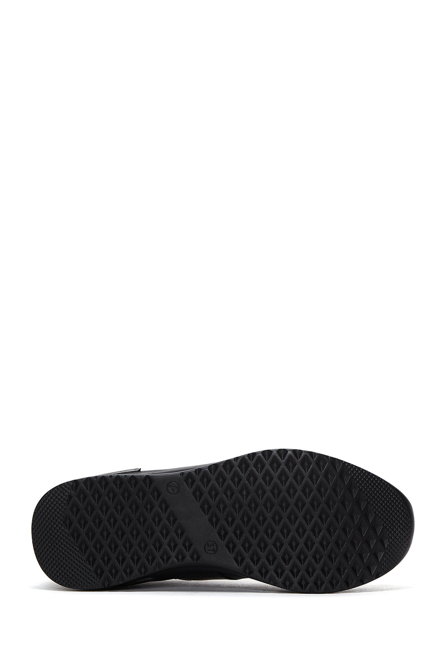 Women's Black Leather Sneaker