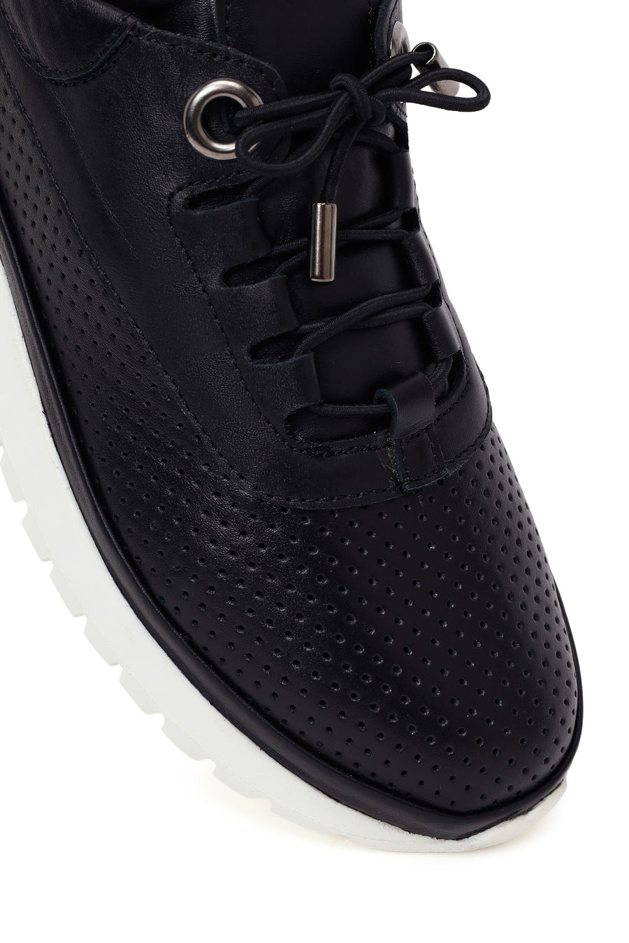 Woman Black Leather Comfort Shoes
