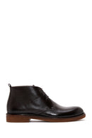 Men's Brown Lace-Up Leather Casual Boots | Derimod