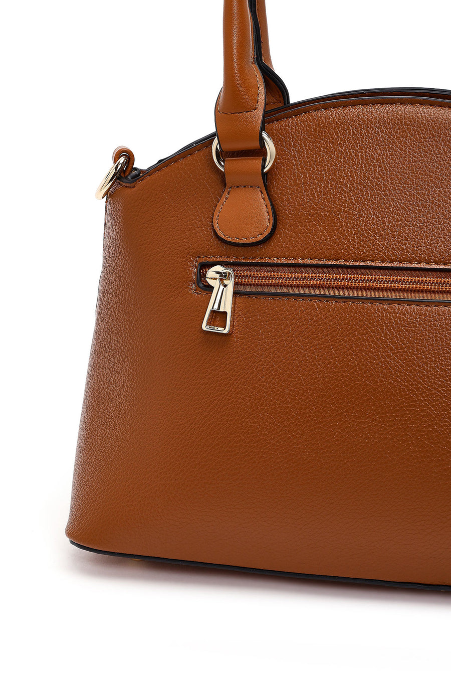 Women's Brown Long Strap Accessory Handbag